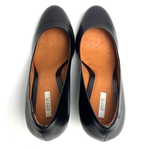 NWB GEOX Respira D Marian/D24Q3R Classic Black Leather Pumps US 9 - Picture 6 of 15